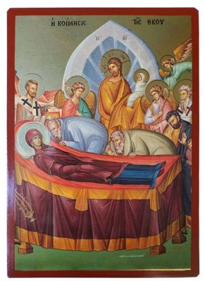 The Dormition of the Theotokos! A Byzantine Masterpiece Illustrating Religious Devotion and Profound Symbolism