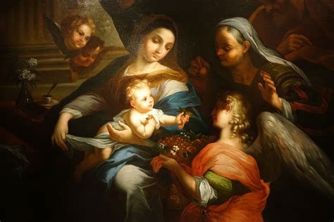 “The Holy Family with St. Anne” - A Masterpiece of Chiaroscuro and Spiritual Depth